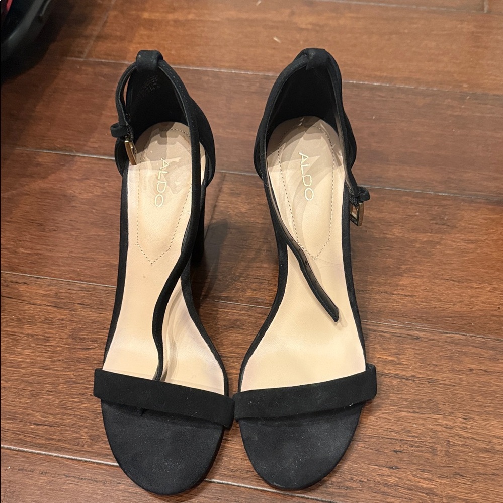 Aldo Black Strappy Heels for Women